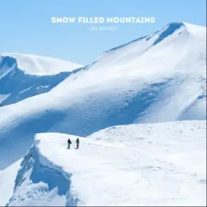 snow filled mountains