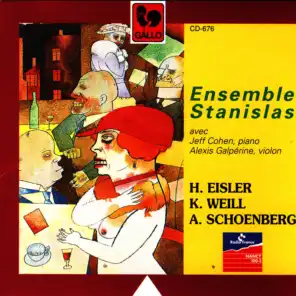 Hanns Eisler – Kurt Weill – Arnold Schoenberg, Ensemble Stanislas