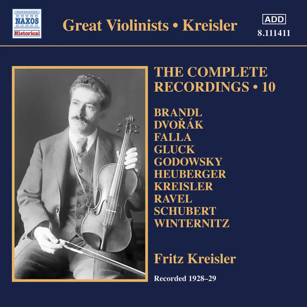 Violin Sonatina in G Major, Op. 100, B. 120 (Arr. F. Kreisler for Violin & Piano): II. Larghetto [3]