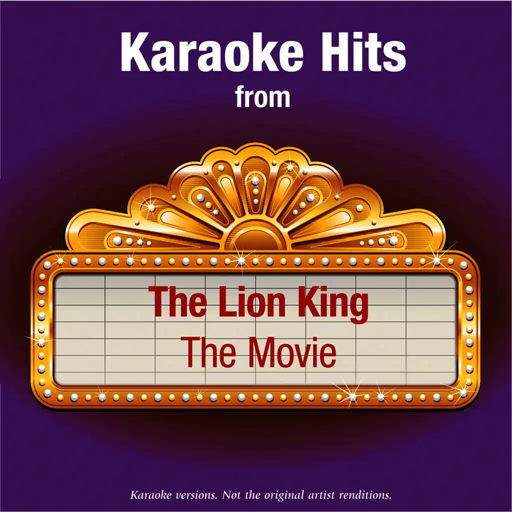 Karaoke Hits from - The Lion King - The Movie