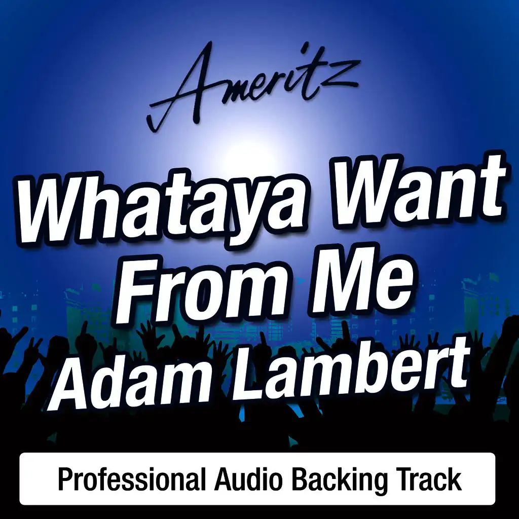 Whataya Want From Me (In The Style Of Adam Lambert)