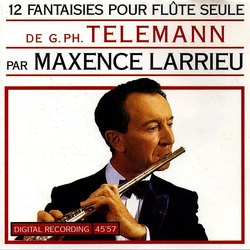 12 Fantaisies Pour Flûte Seule De G. Ph. Telemann