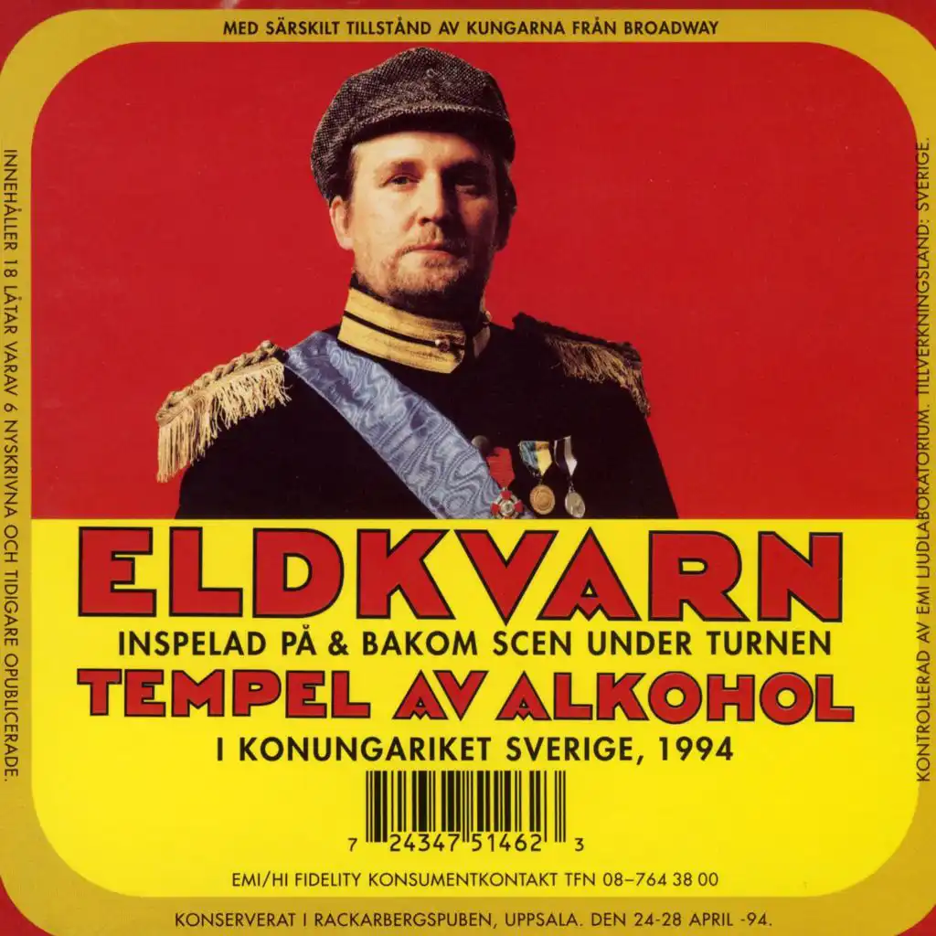 Tempel av alkohol (Live i Uppsala 1994)