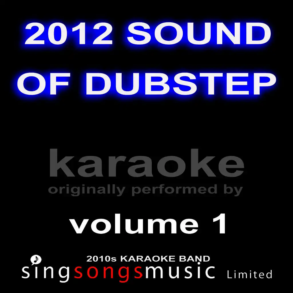 2012 Sound of Dubstep Karaoke Volume 1