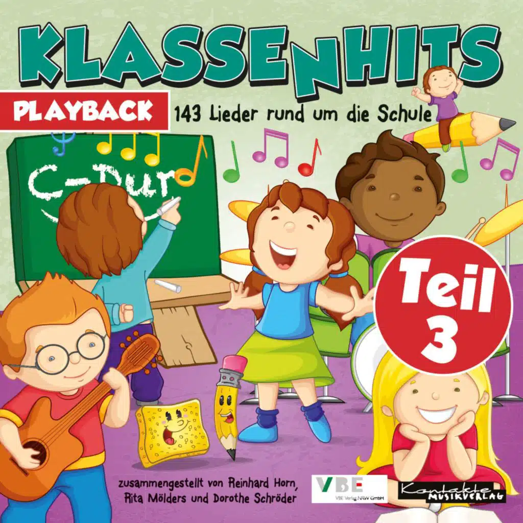 KlassenHits – Teil 3 – 143 Lieder rund um die Schule (Playback)