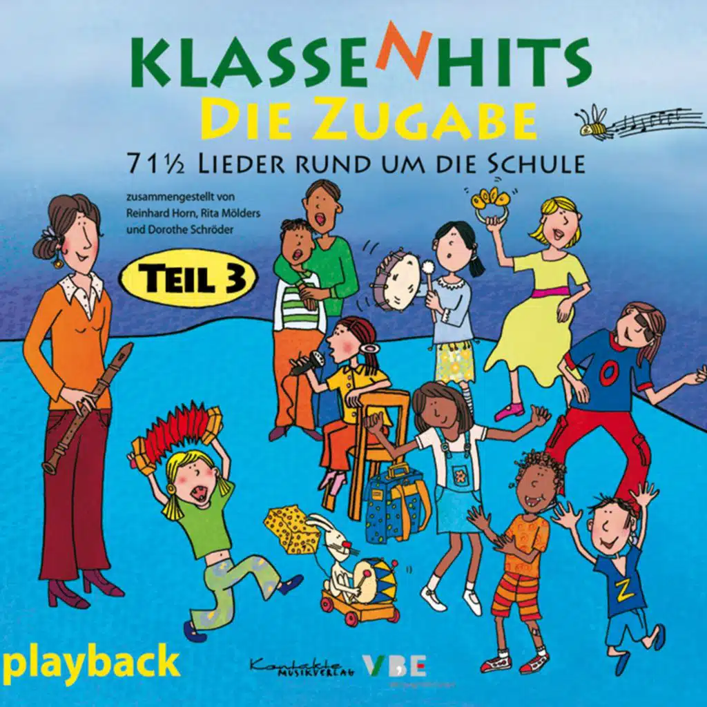 KlassenHits – Die Zugabe – Teil 3 – 71 1/2 Lieder rund um die Schule (Playback)