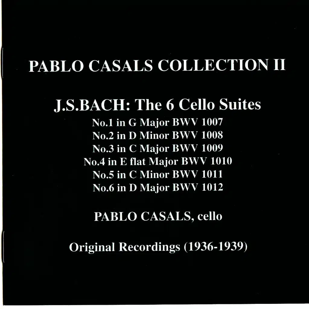Johann Sebastian Bach & Pablo Casals