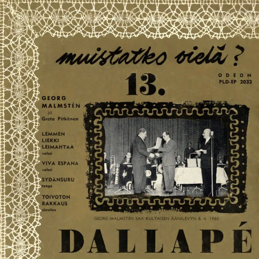 Georg Malmstén ja Greta Pitkänen