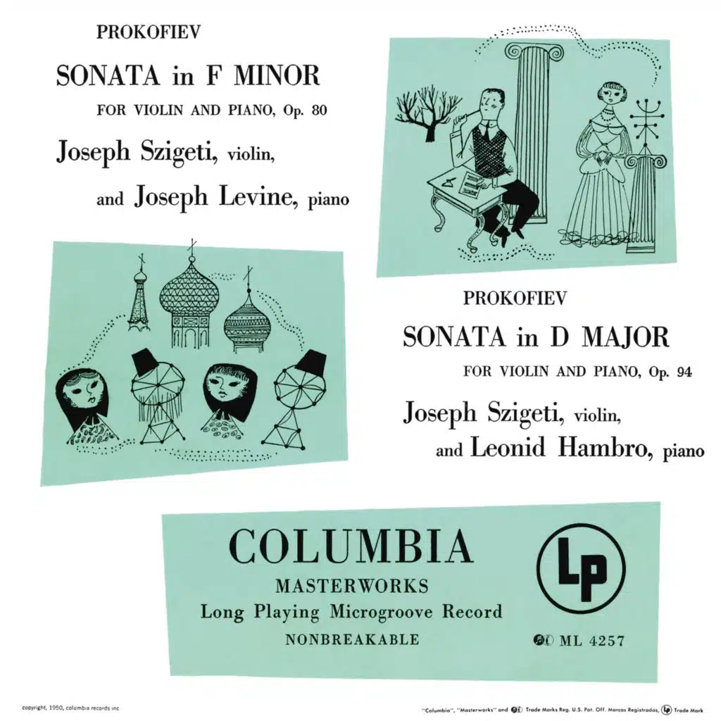 Prokofiev: Violin Sonatas No. 1, Op. 80 & No. 2, Op. 94bis