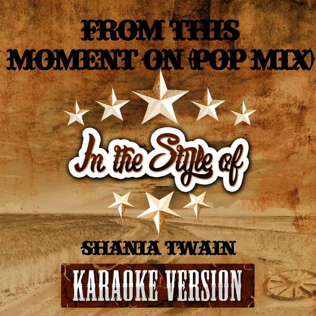 From This Moment On (Pop Mix) [In the Style of Shania Twain] [Karaoke Version]