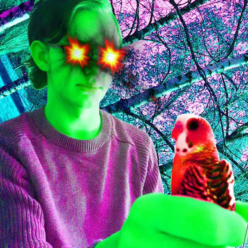 hann talar við eðlur.