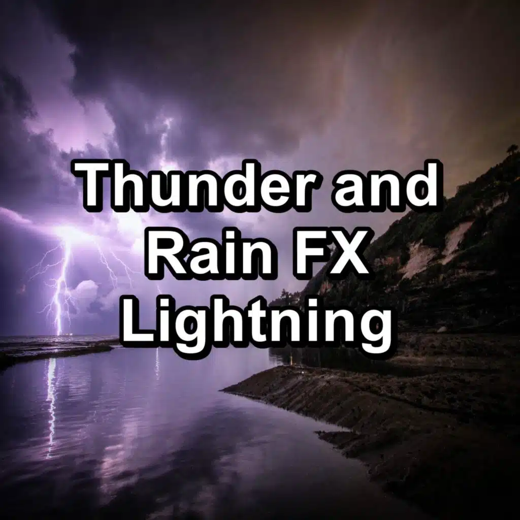 Heavy Rain in the Rainy Forest in the Evening