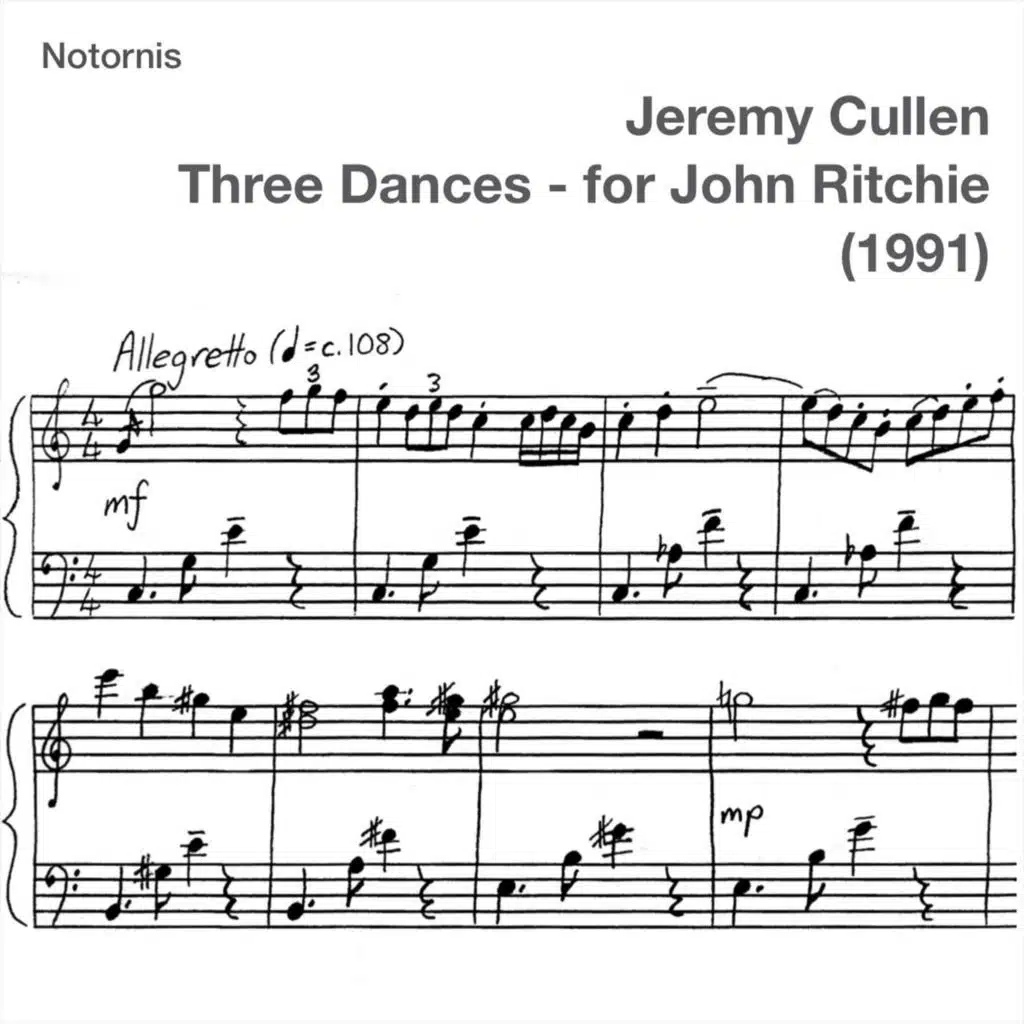 Three Dances (For John Ritchie)