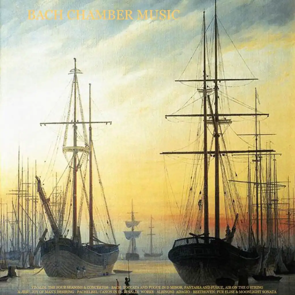 Vivaldi: The Four Seasons & Concertos - Bach: Toccata and Fugue in D Minor, Fantasia and Fugue, Air On the G String & Jesu, Joy of Man’s Desiring - Pachelbel: Canon in D - Rinaldi: Works - Albinoni: Adagio - Beethoven: Fur Elise & Moonlight Sonata