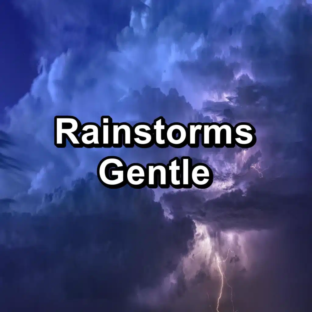 Soft Rain with Thunder and White Noise Loopable for 20 Hours