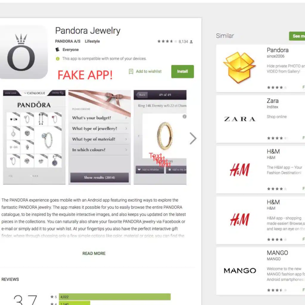 Beware of Fake Apps!