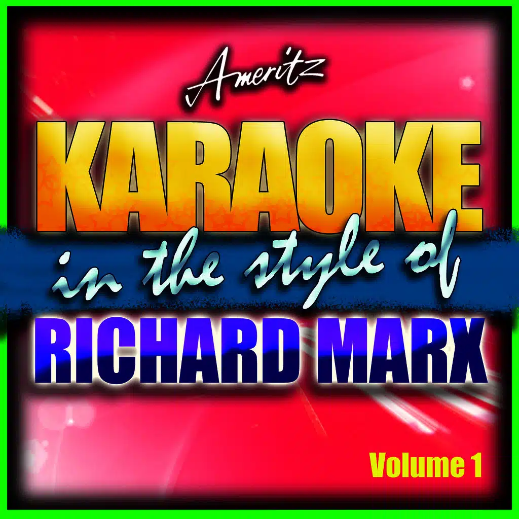 Days In Avalon (In The Style Of Richard Marx)