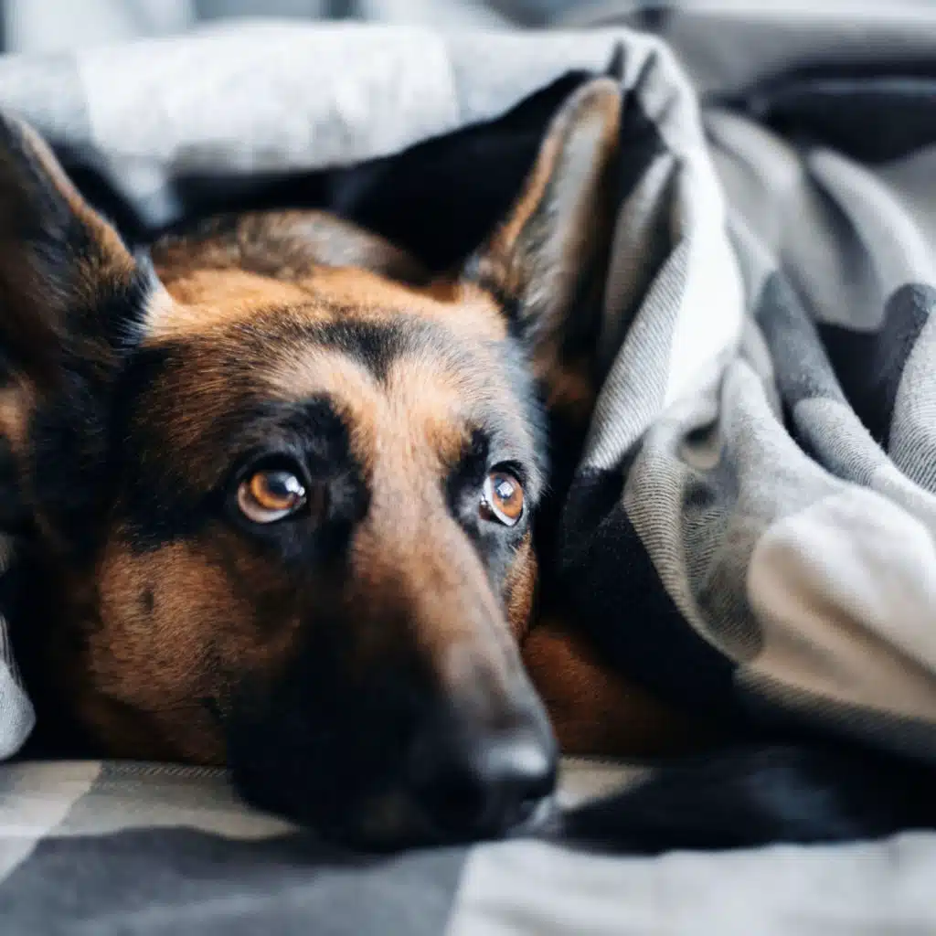 For Pet’s Ears: Fireplace Snooze