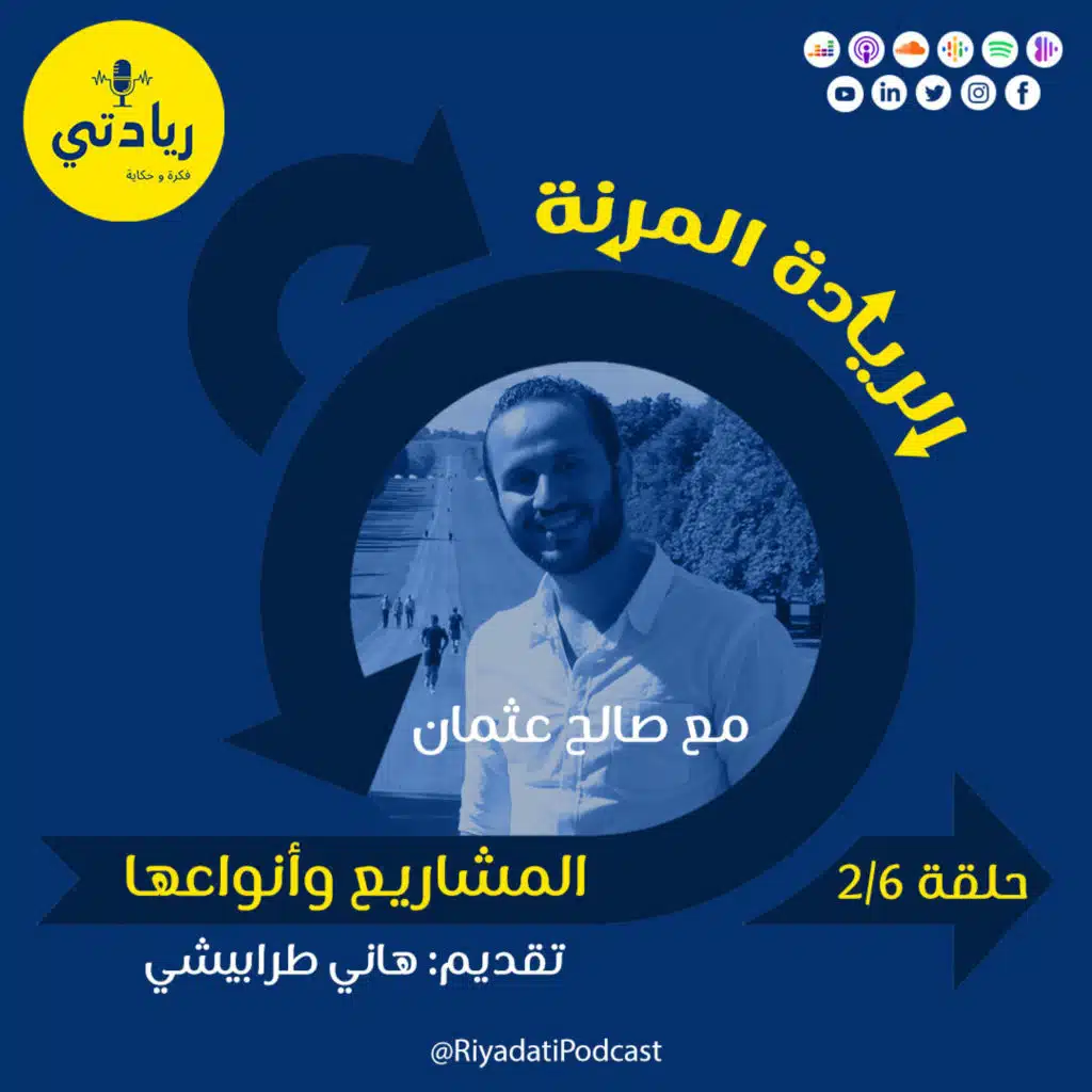 ٢. الريادة المرنة - المشاريع وأنواعها