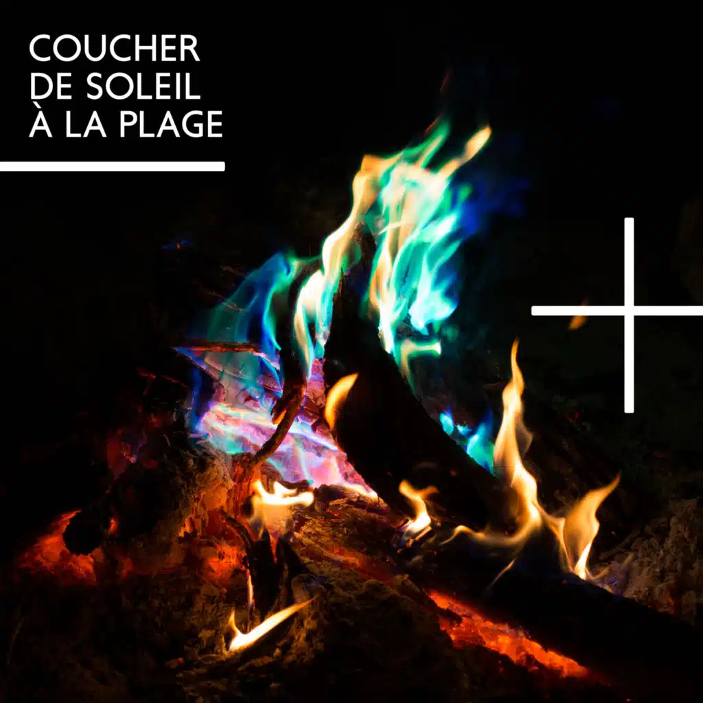 Coucher de soleil à la plage: Sons relaxants du feu de camp et des vagues, Musique de relaxation et de sommeil