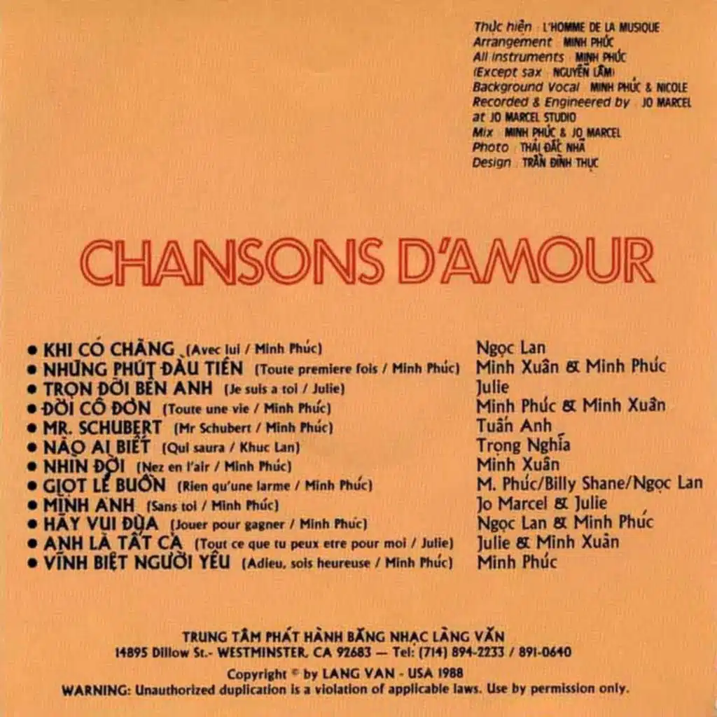 Chansons D'amour
