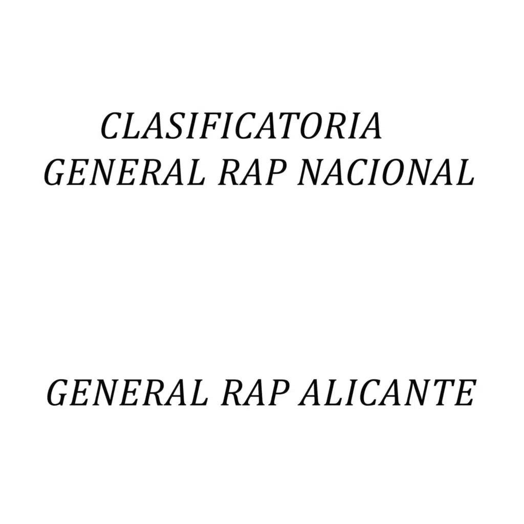 Clasificatoria General Rap Nacional
