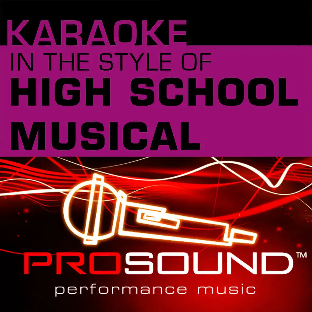 Start Of Something New (Karaoke Instrumental Track)[In the style of High School Musical Cast]