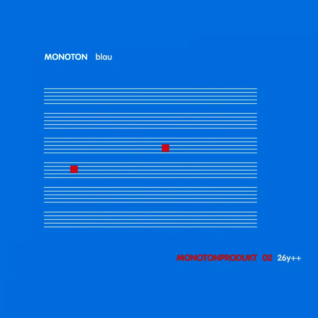 Blau - Monotonprodukt 02 26y++