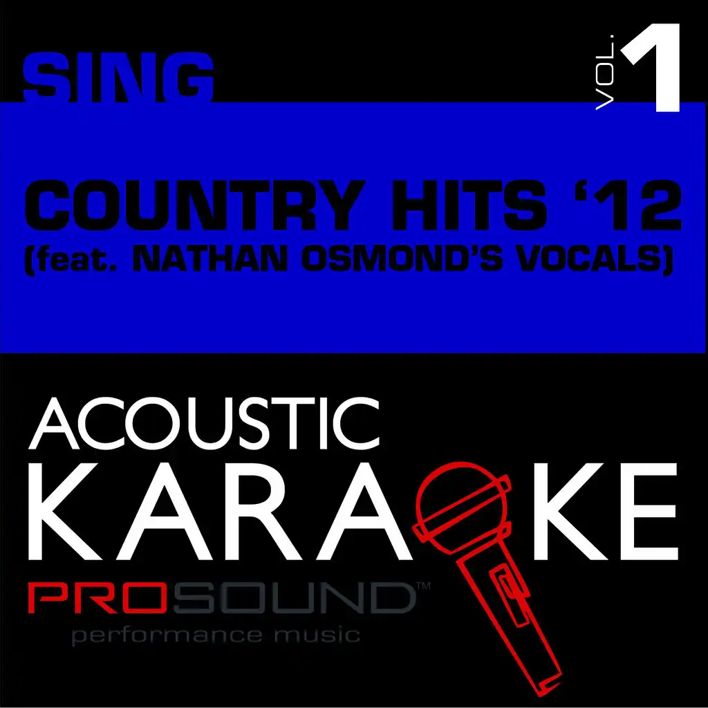 Acoustic Karaoke: Country Hits '12, Vol.1