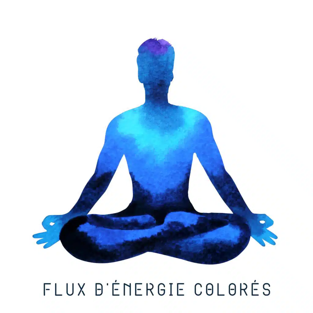 Flux d'énergie colorés (Couches de chakras, Relaxation profonde, Zone de méditation apaisante)