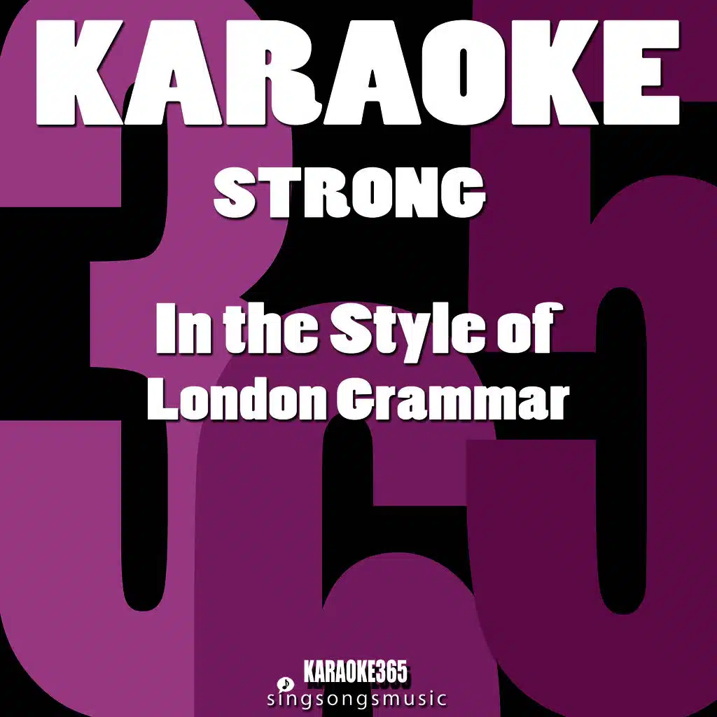 Strong (In the Style of London Grammar) [Karaoke Version] - Single