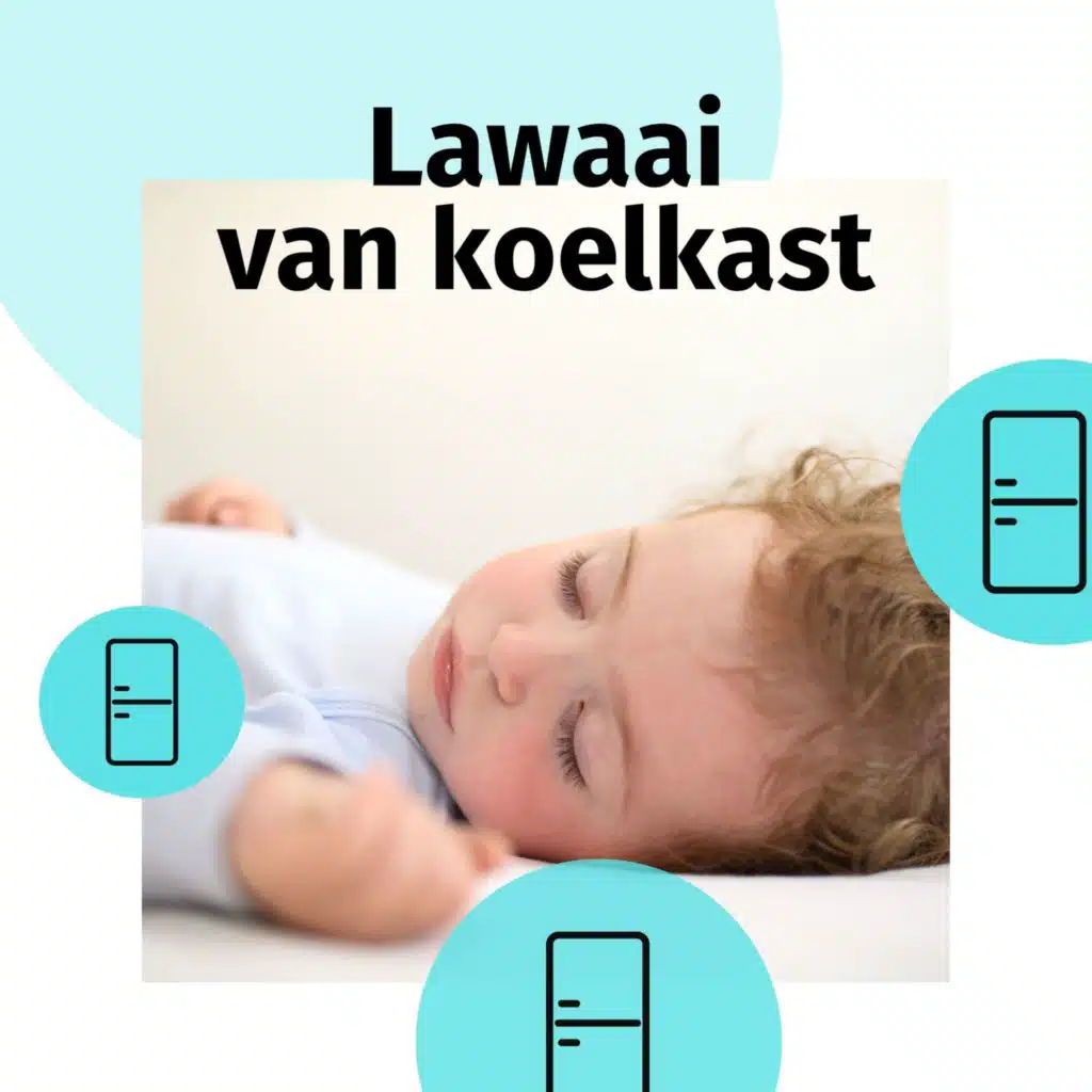 Lawaai van koelkast met muziekdoos