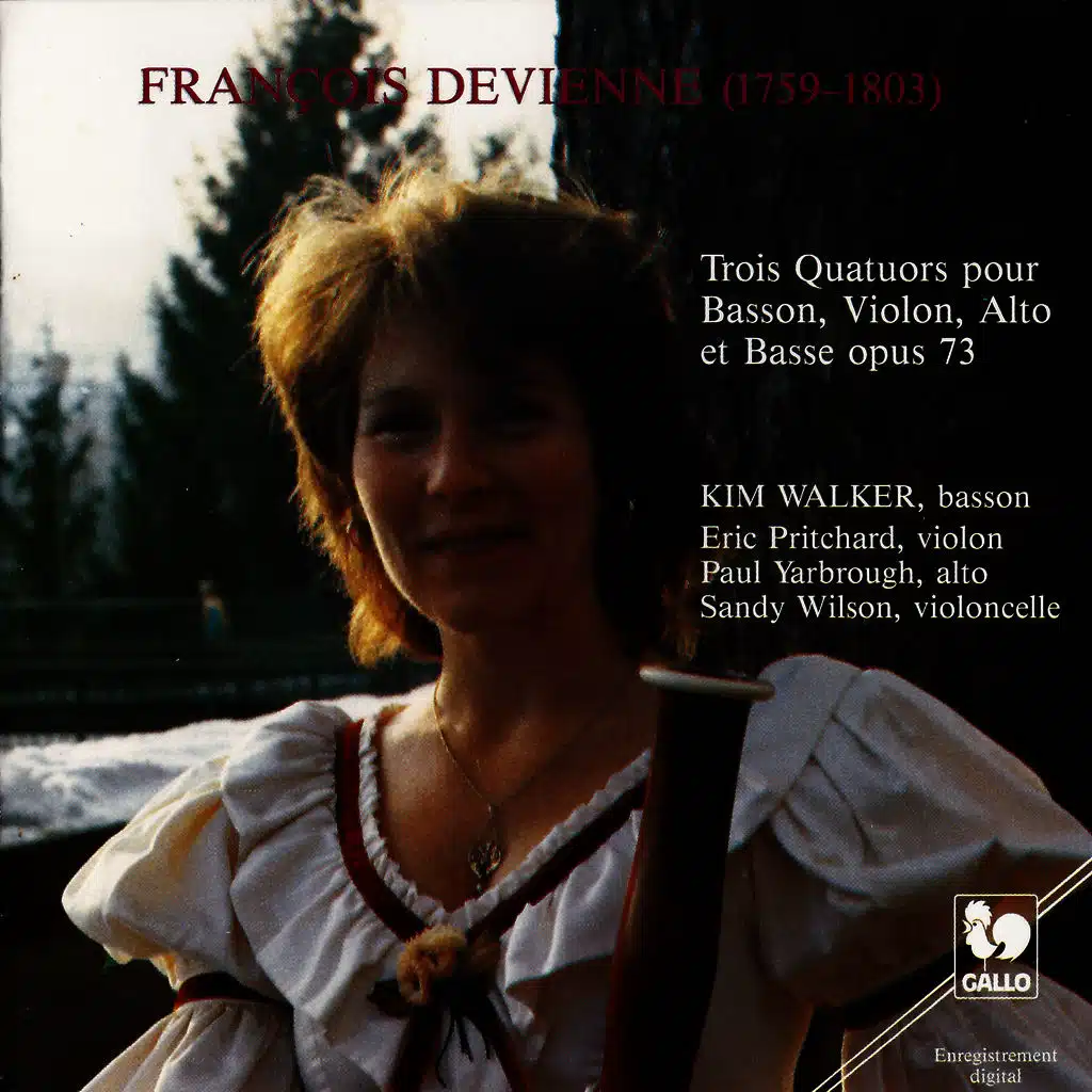 François Devienne: Three Quartets for Bassoon, Violin, Viola and Bass, Op. 73