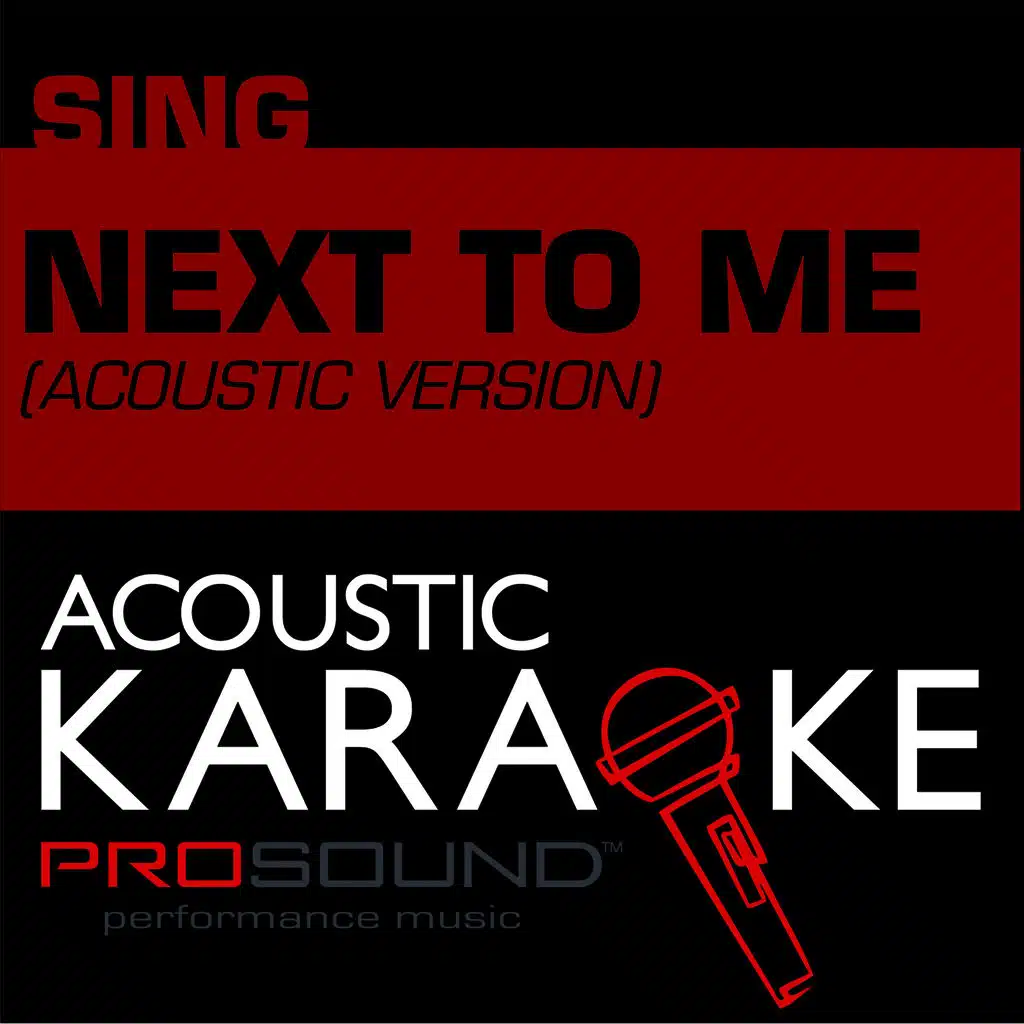 Next to Me (Karaoke Lead Vocal Demo)