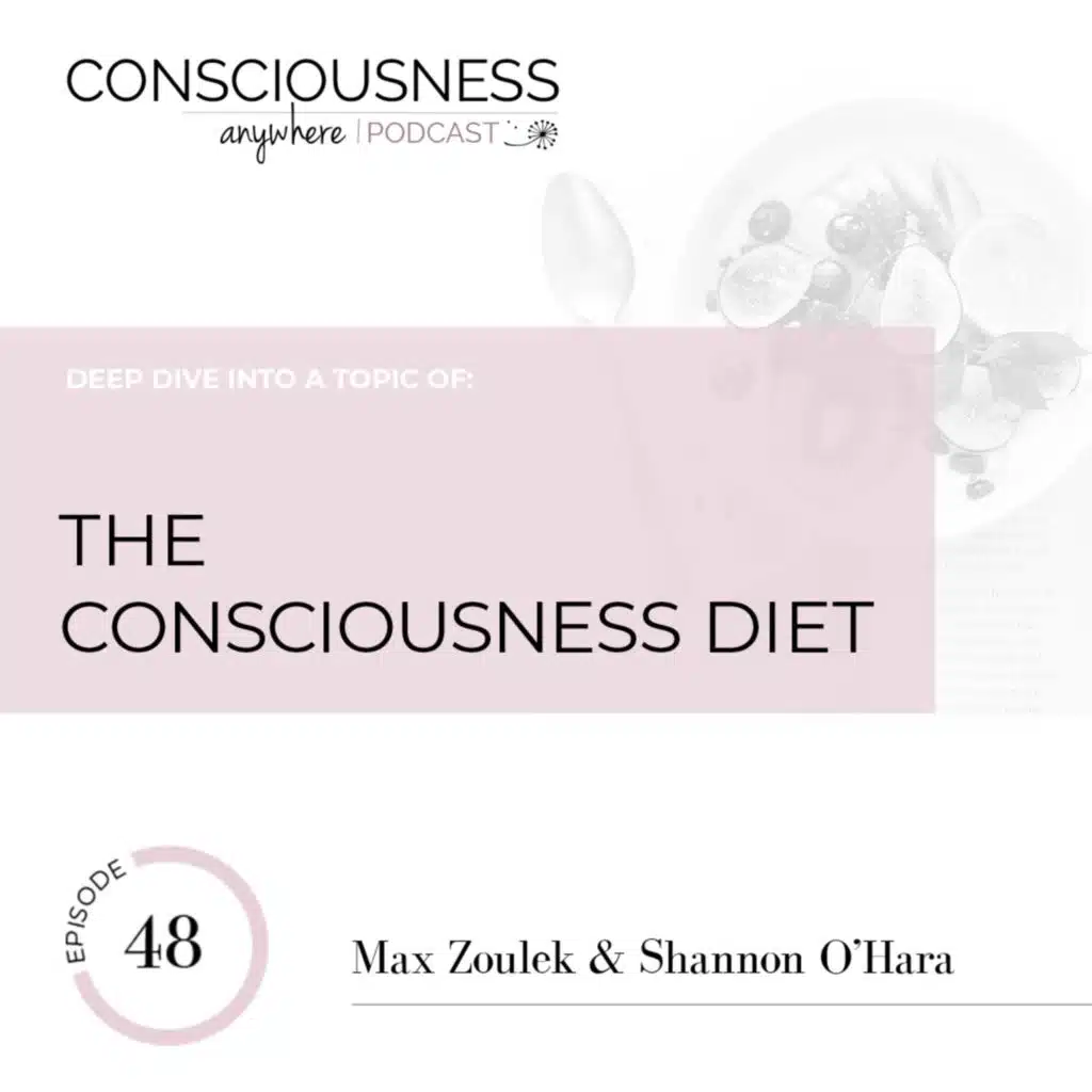 E48: The Consciousness Diet | Consciousness Anywhere Podcast: Shannon O'Hara & Max Zoulek