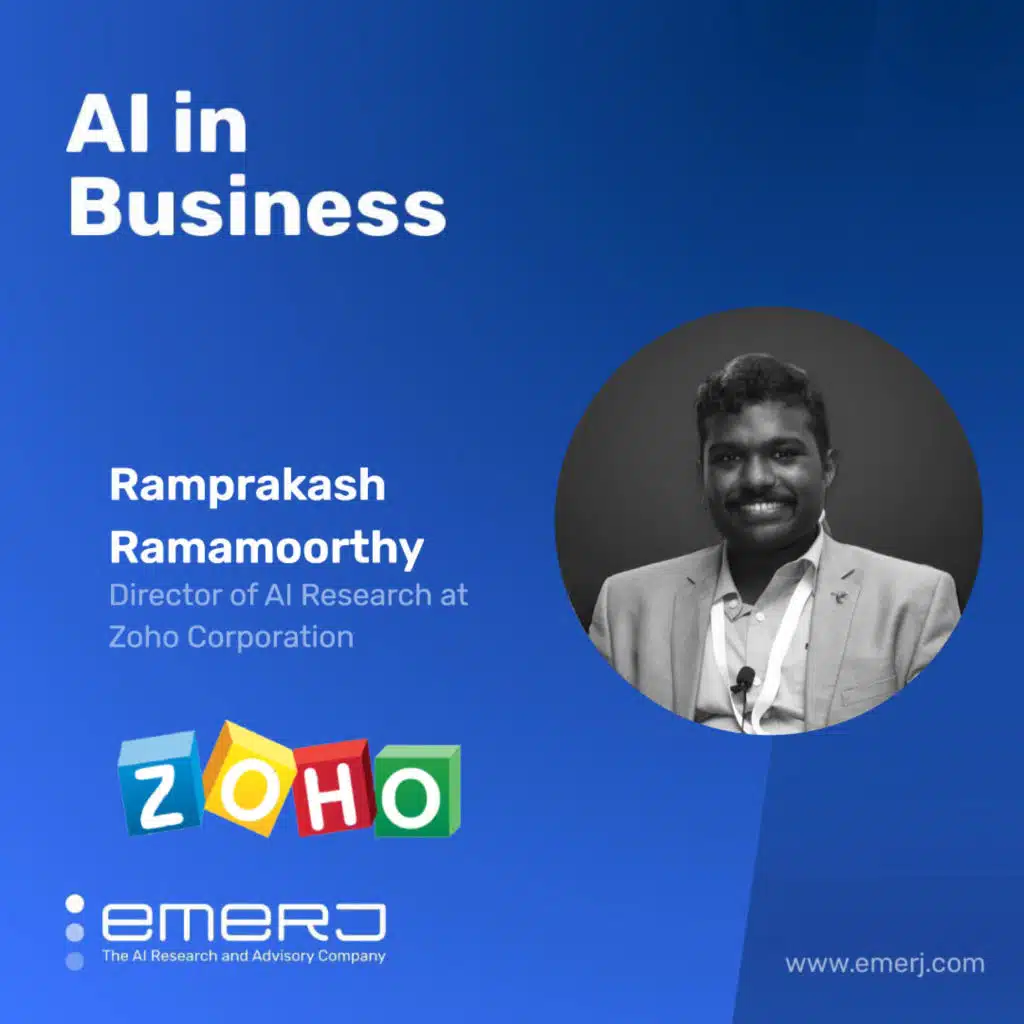 Leveling Up from Business Intelligence with Forecasting - to Ramprakash Ramamoorthy of Zoho