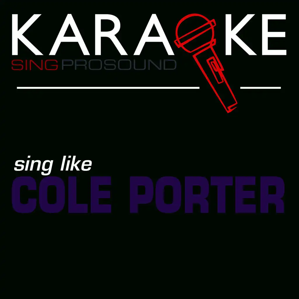 Karaoke in the Style of Cole Porter