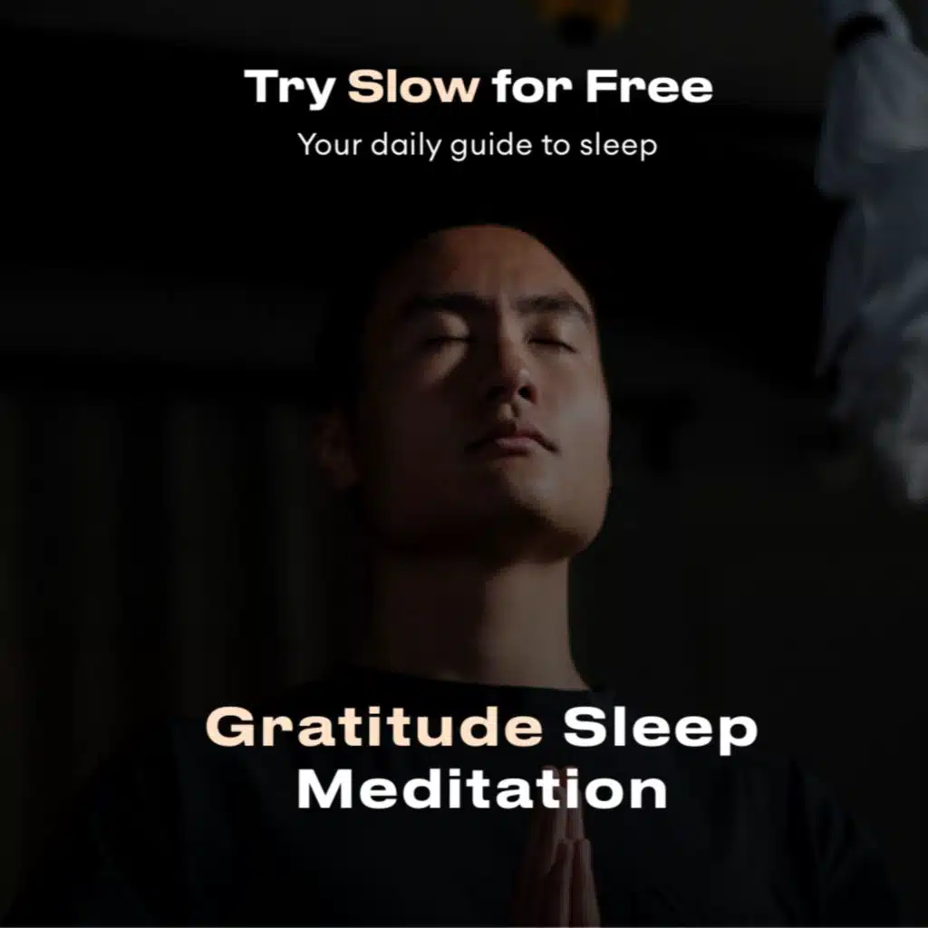 GRATITUDE SLEEP MEDITATION 🙏Open the Slow App to play the full version. Sweet dreams 😴