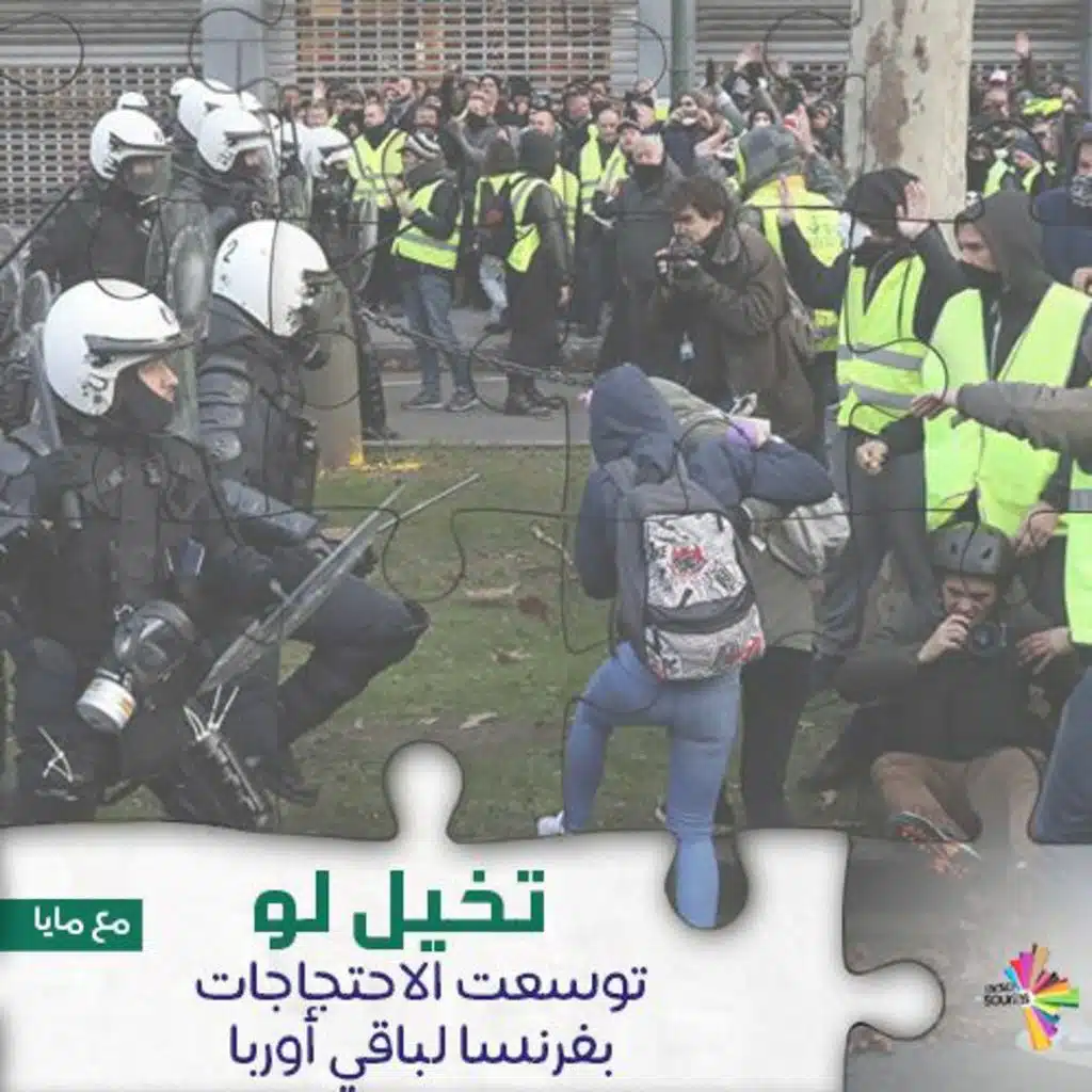 تخيل لو توسعت الاحتجاجات بفرنسا لباقي أوربا