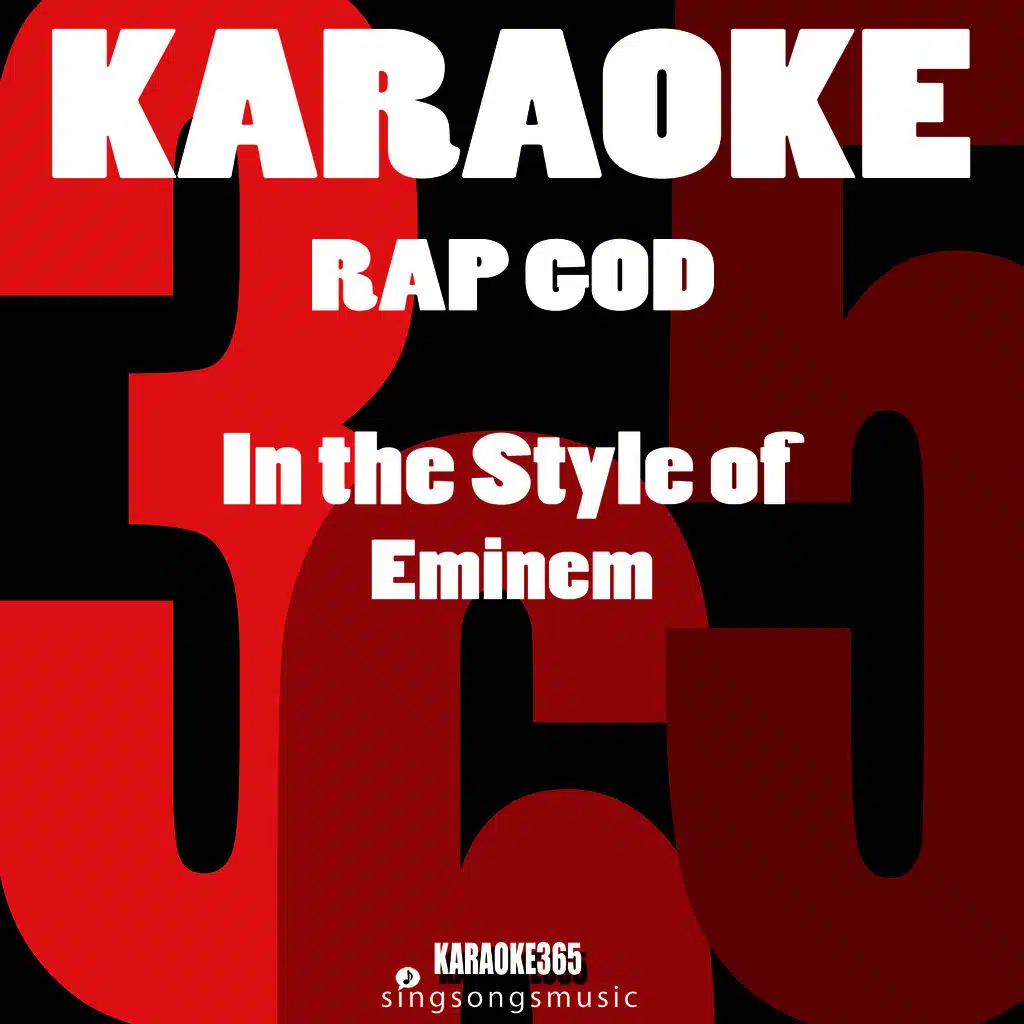 Rap God (In the Style of Eminem) [Karaoke Instrumental Version]