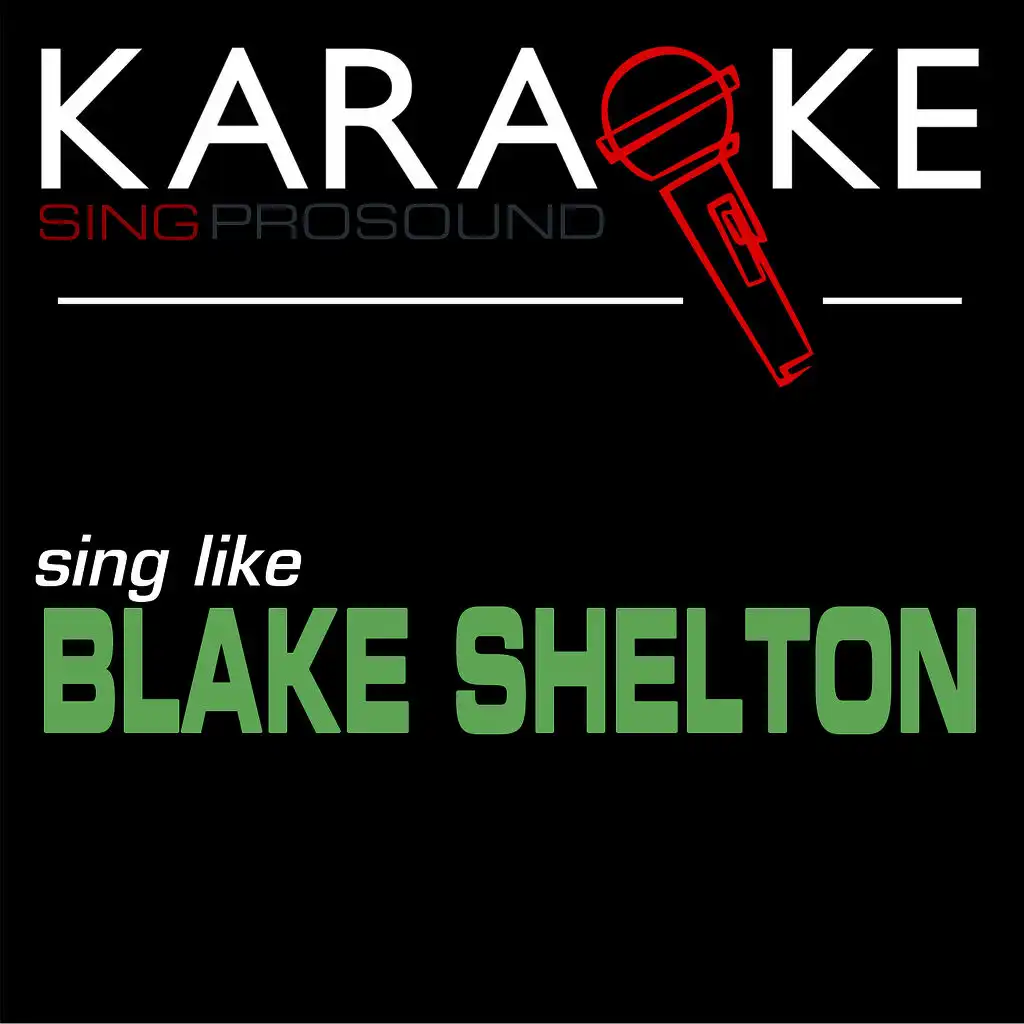 Karaoke in the Style of Blake Shelton