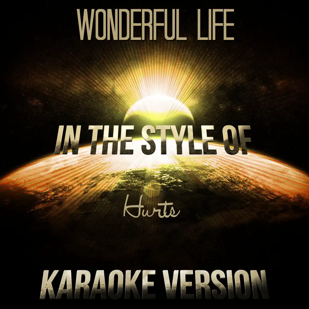 Wonderful Life (In the Style of Hurts) [Karaoke Version] - Single