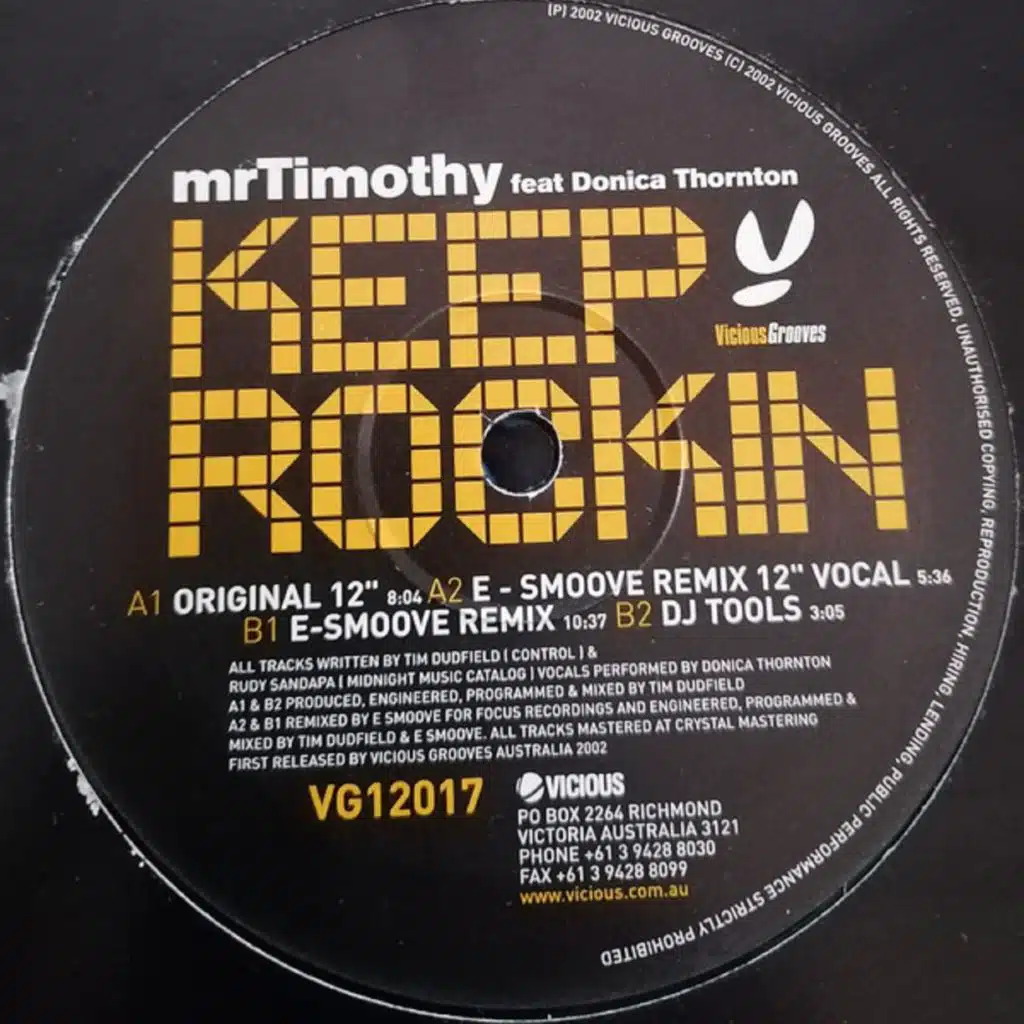 Keep Rockin (Original 12" Mix) [feat. Donica Thornton]