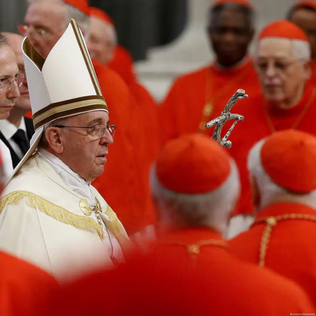 In Rottöne getaucht