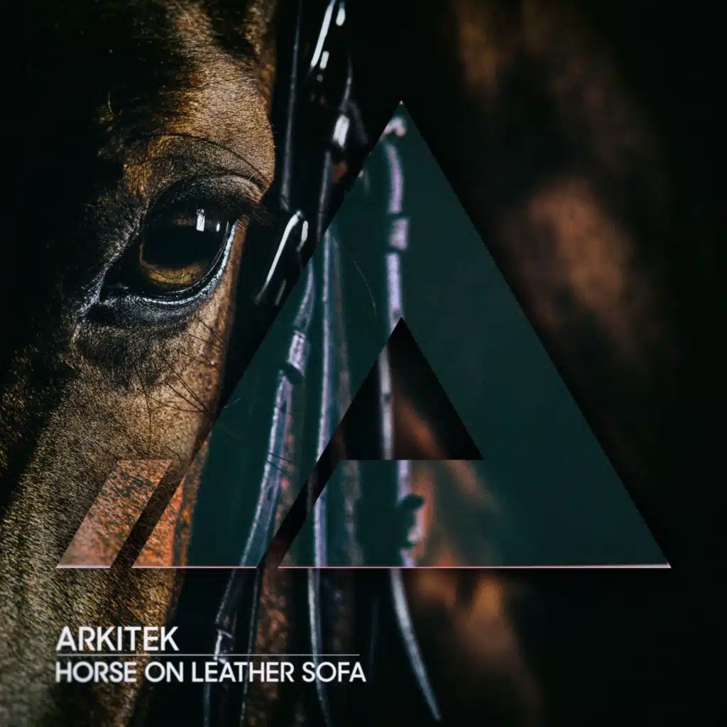 Horse on Leather Sofa