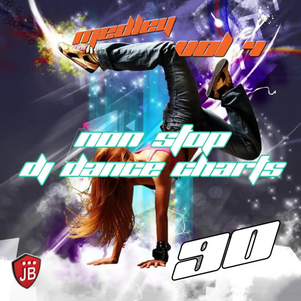 Medley Non Stop DJ Charts Dance 90 Megamix: The Key: The Secret / Living on My Own / Delusa / Life / E la Batuca / Mr. Vain / Brighter Day / I Was Made for Lovin' You / Get the Hook / Everybody Needs Somebody / Show Me / Apache / The Night Train