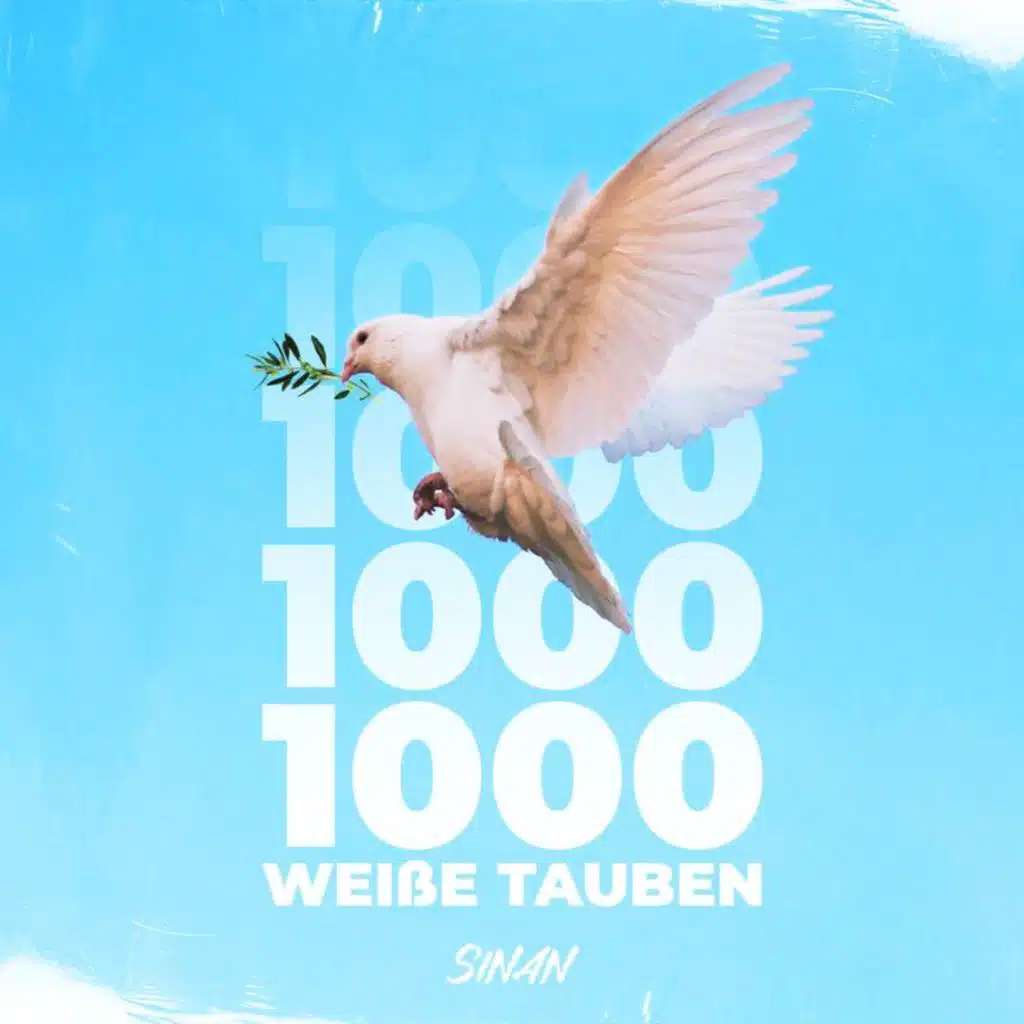 1000 weiße Tauben
