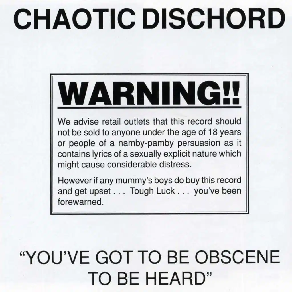 You've Got To Be Obscene To Be Heard