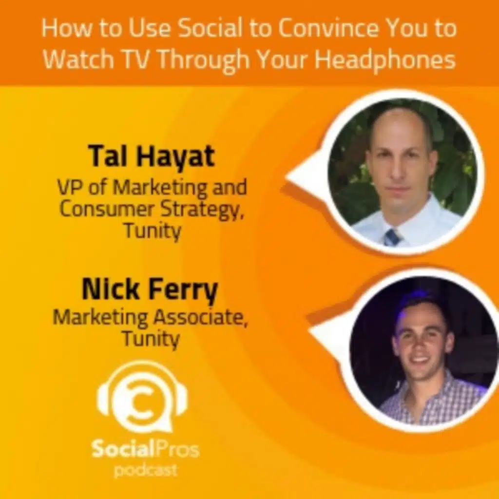 How to Use Social to Convince You to Watch TV Through Your Headphones