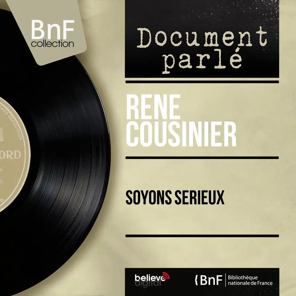 Soyons sérieux (Mono version)